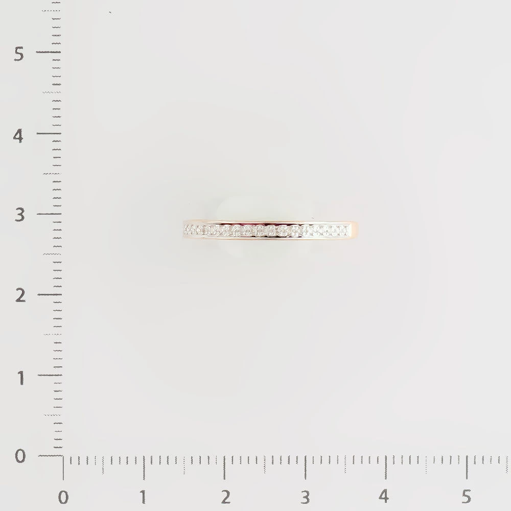 Кольцо с бриллиантом из красного золота 585 пробы