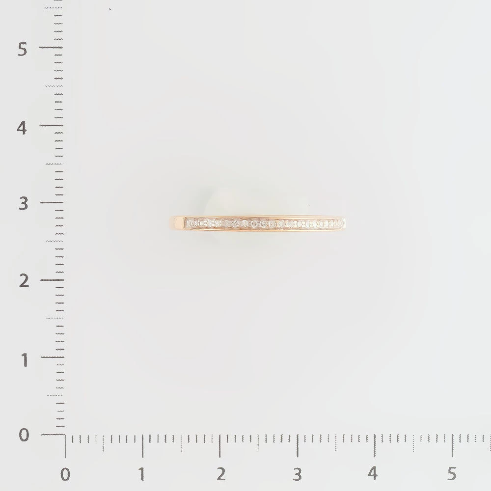 Кольцо с бриллиантом из красного золота 585 пробы