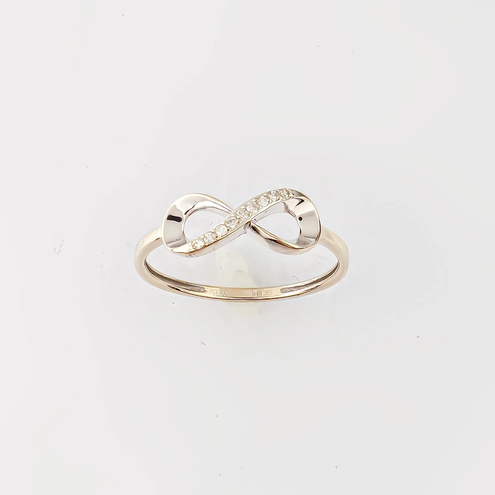 Кольцо с бриллиантом из белого золота 585 пробы