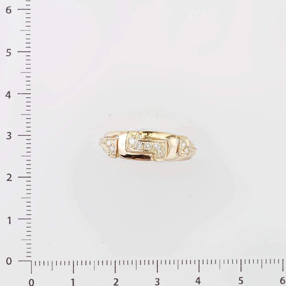 Кольцо с бриллиантом из белого золота 585 пробы