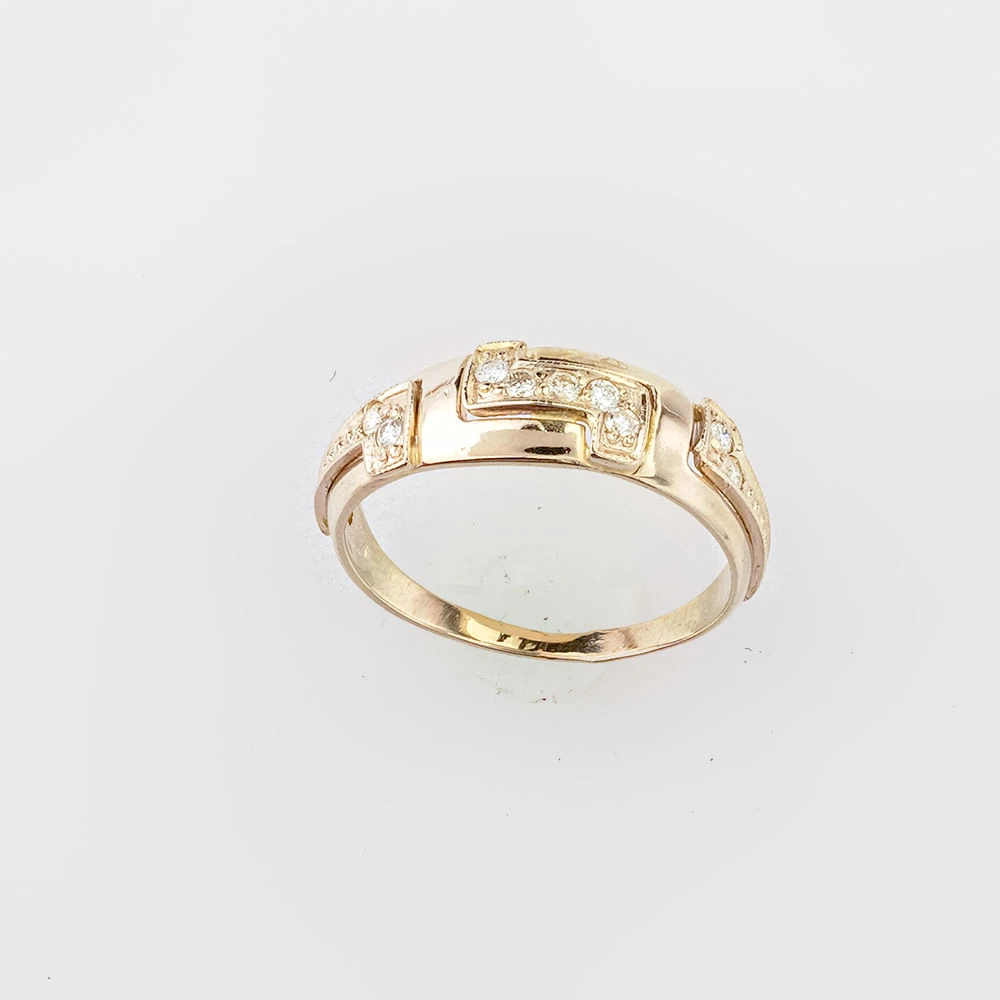 Кольцо с бриллиантом из белого золота 585 пробы