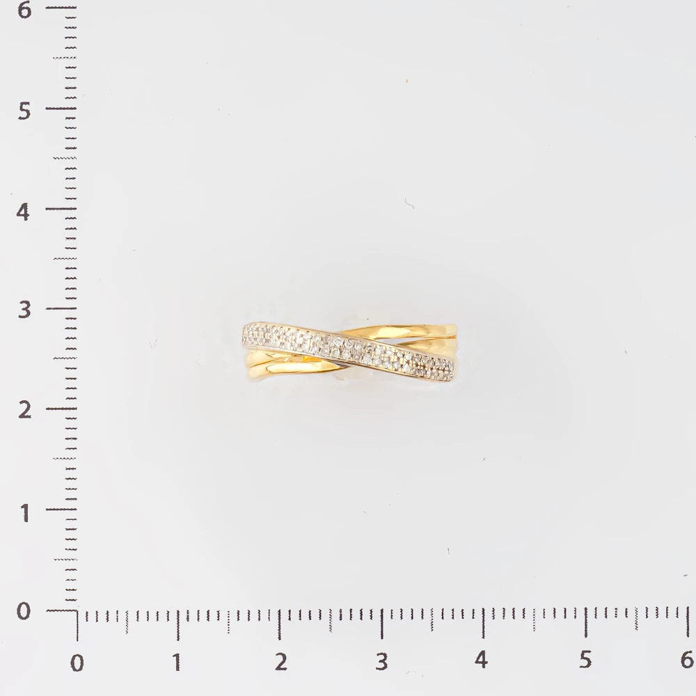 Кольцо с бриллиантом из желтого золота 585 пробы