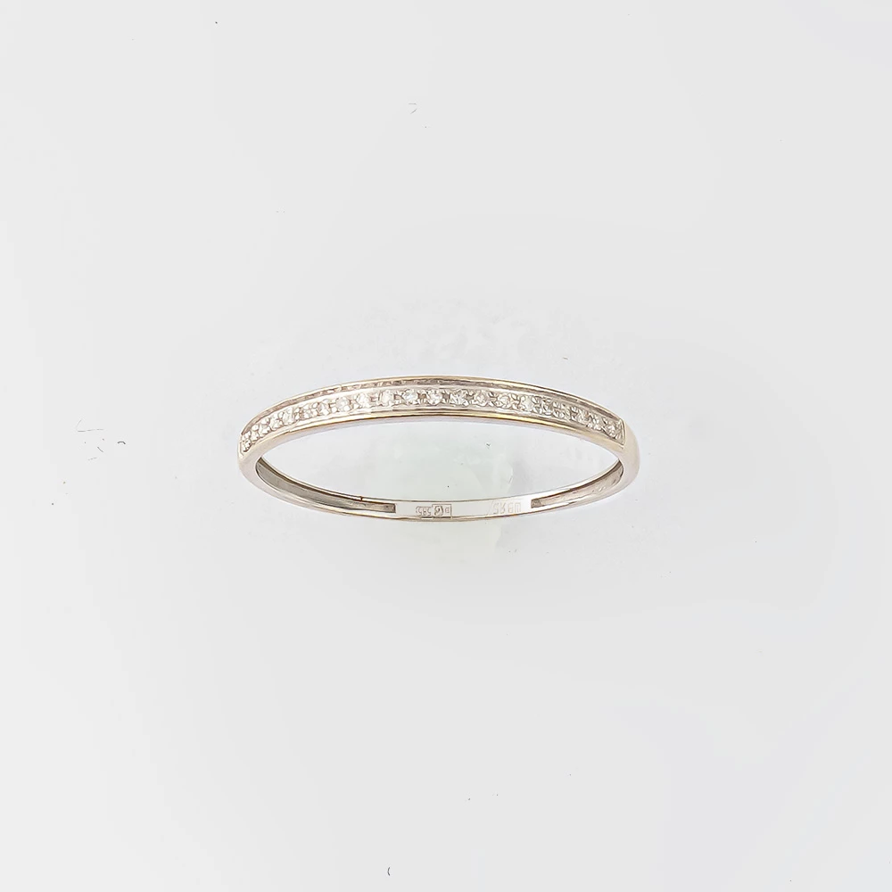 Кольцо с бриллиантом из белого золота 585 пробы