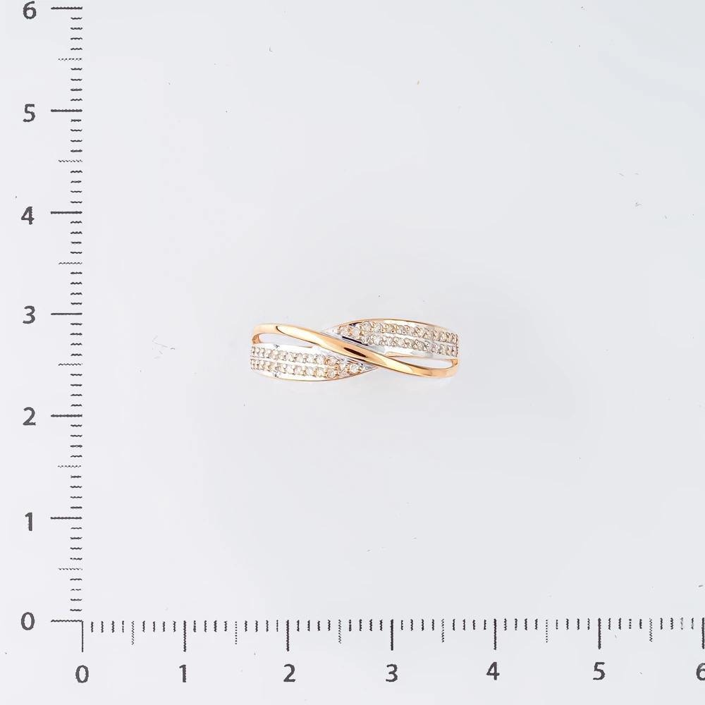 Кольцо с бриллиантом из красного золота 585 пробы