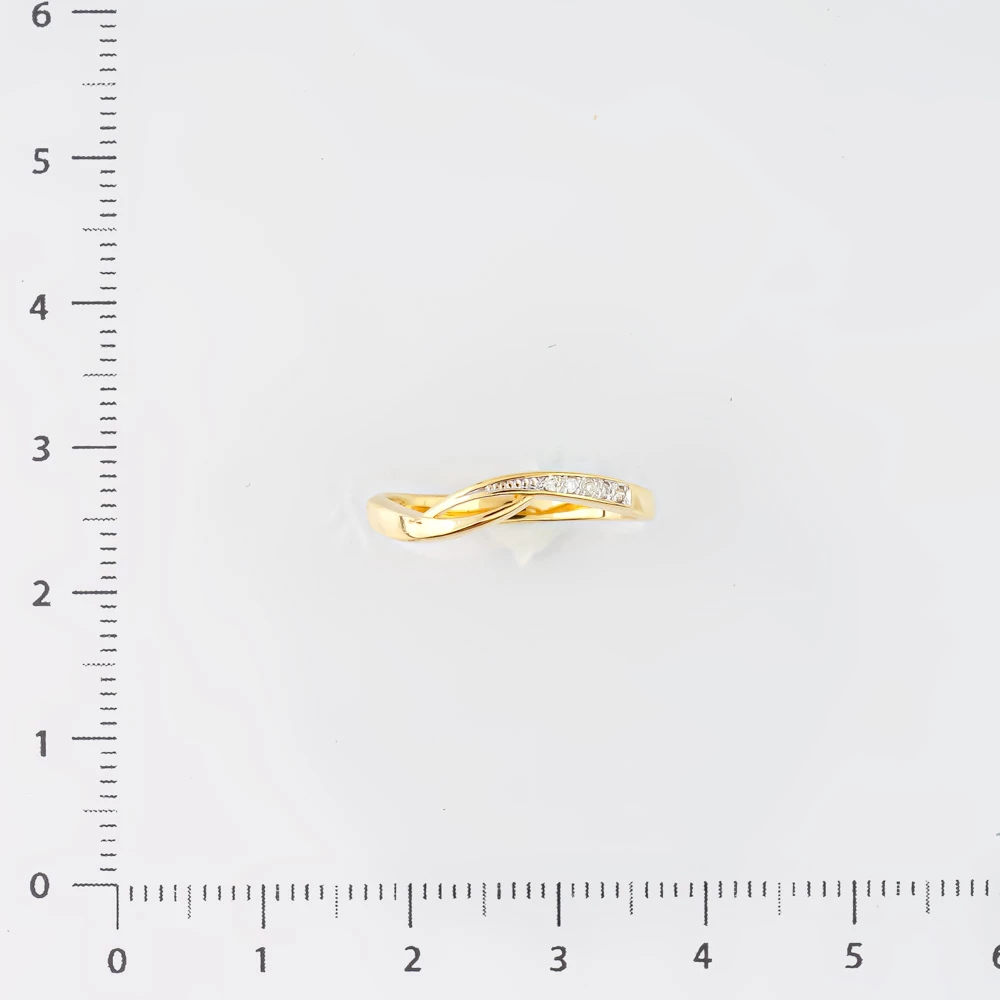 Кольцо с бриллиантом из желтого золота 585 пробы