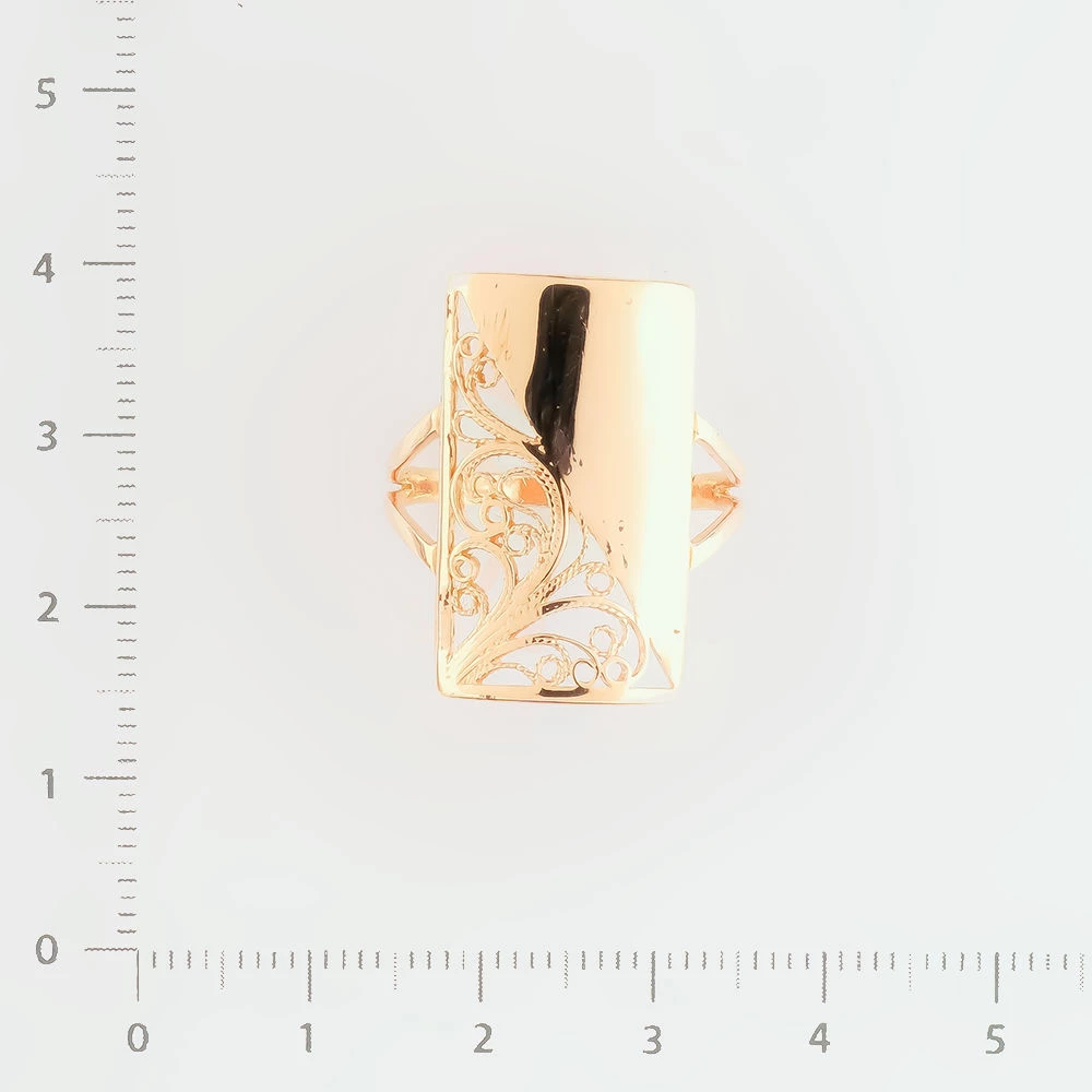 Кольцо из красного золота 585 пробы