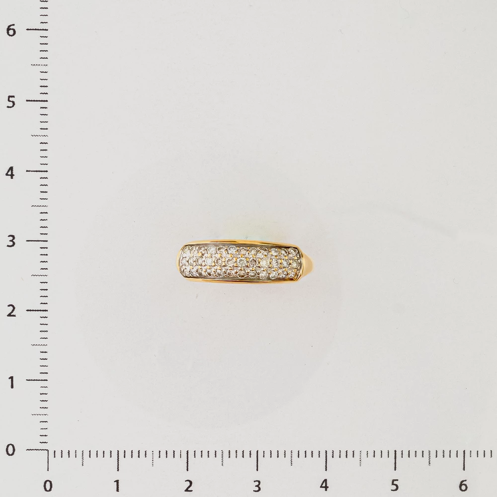 Кольцо с бриллиантом из красного золота 585 пробы