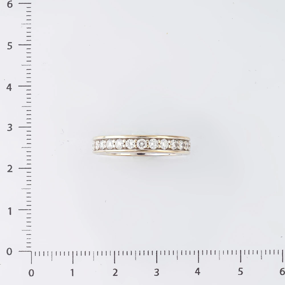 Кольцо с бриллиантом из белого золота 585 пробы