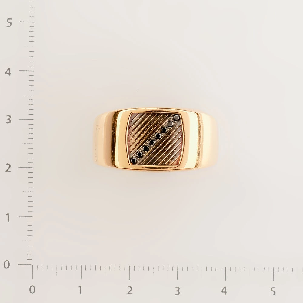 Кольцо с бриллиантом из красного золота 585 пробы