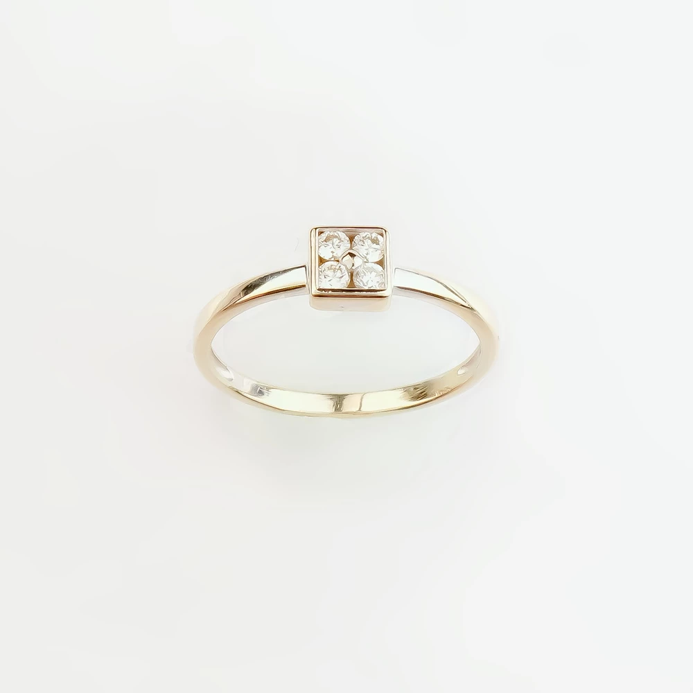 Кольцо с бриллиантом из белого золота 585 пробы