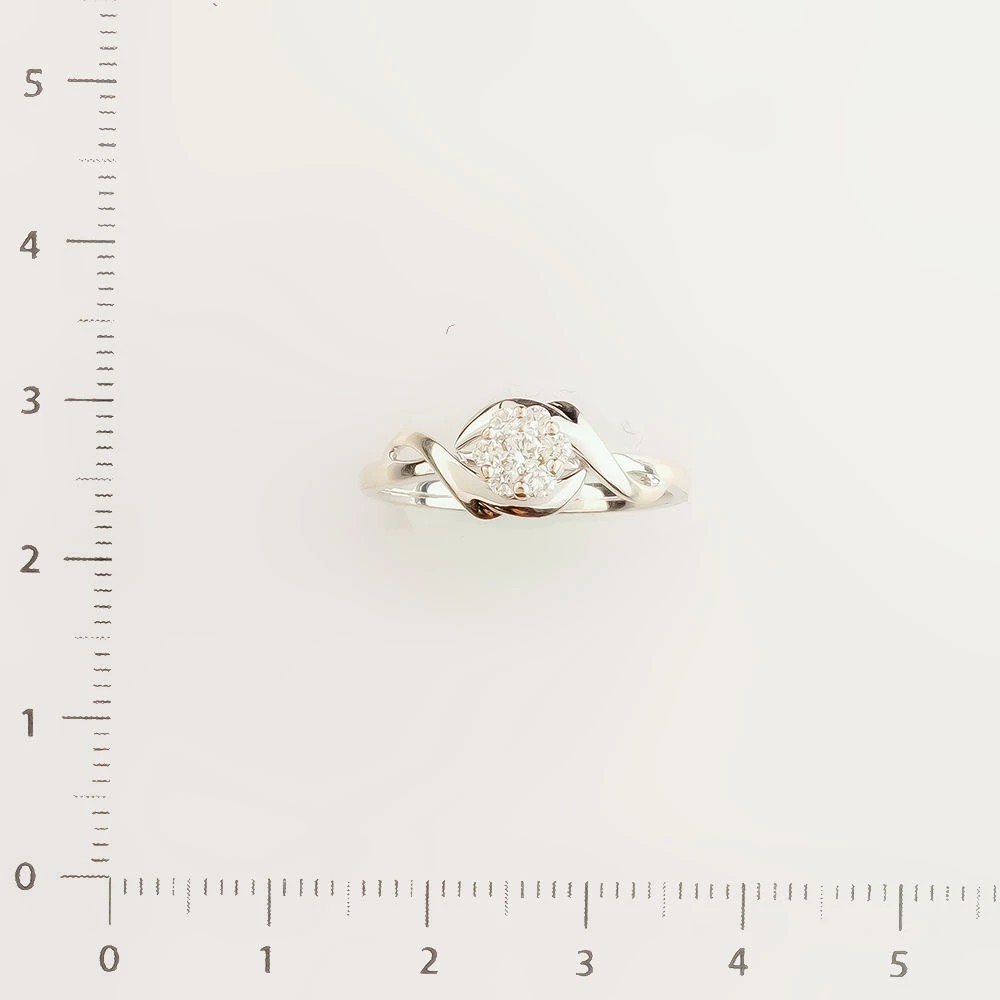 Кольцо с бриллиантом из белого золота 585 пробы