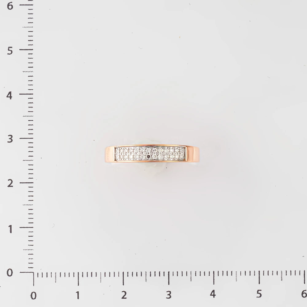 Кольцо с бриллиантом из красного золота 585 пробы