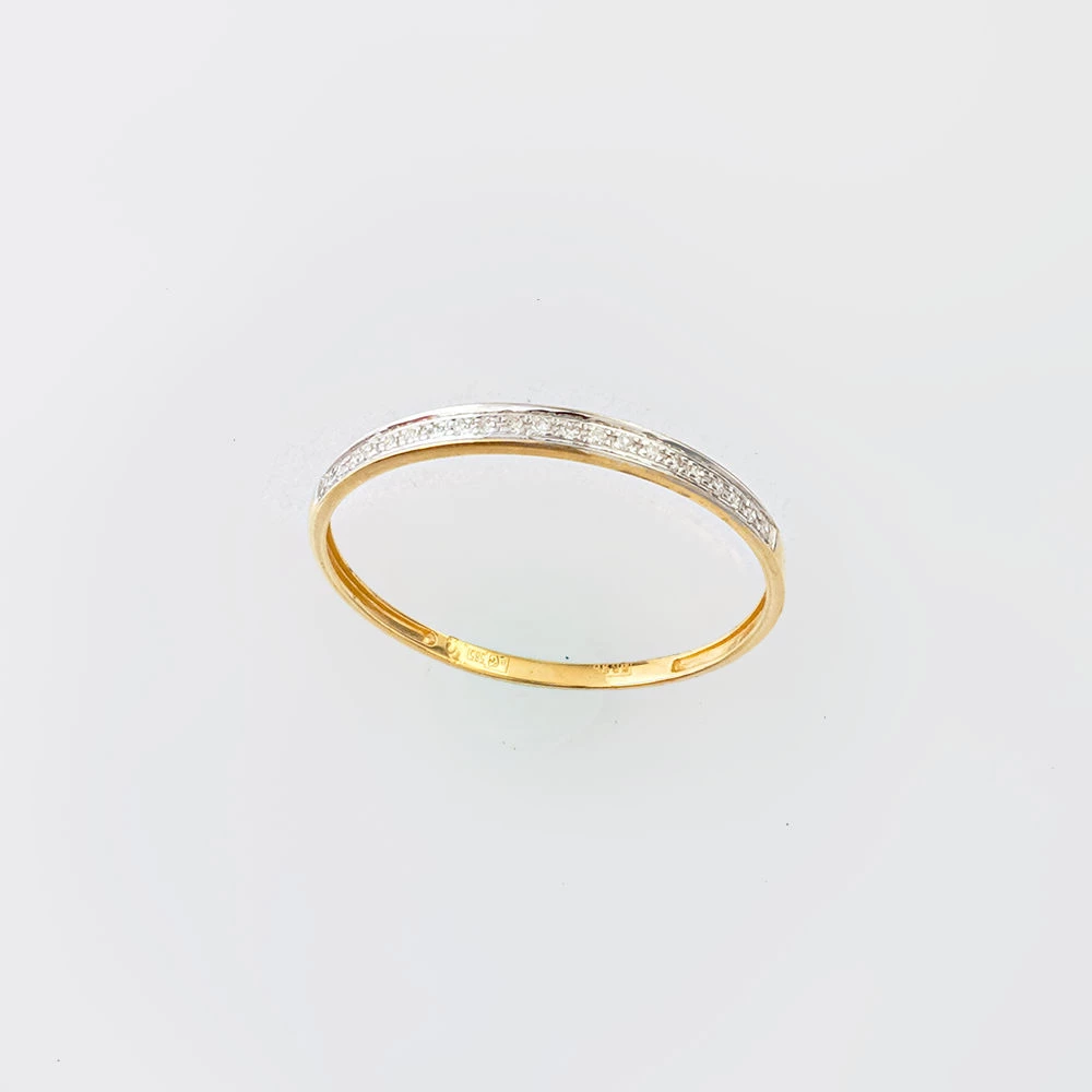 Кольцо с бриллиантом из желтого золота 585 пробы