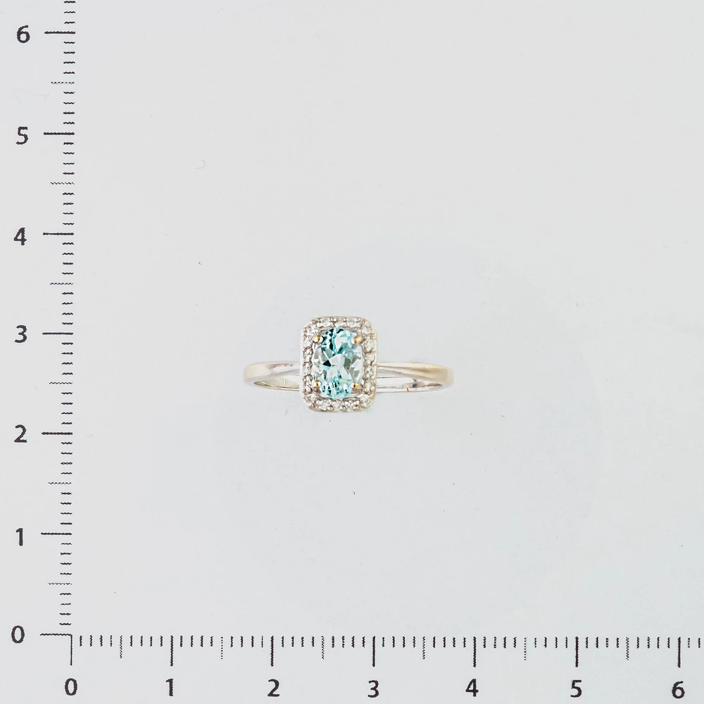 Кольцо с бриллиантом из белого золота 585 пробы