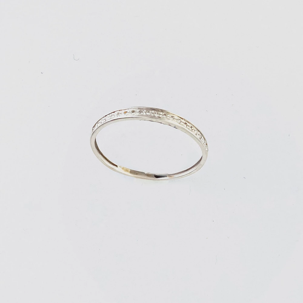 Кольцо с бриллиантом из белого золота 585 пробы