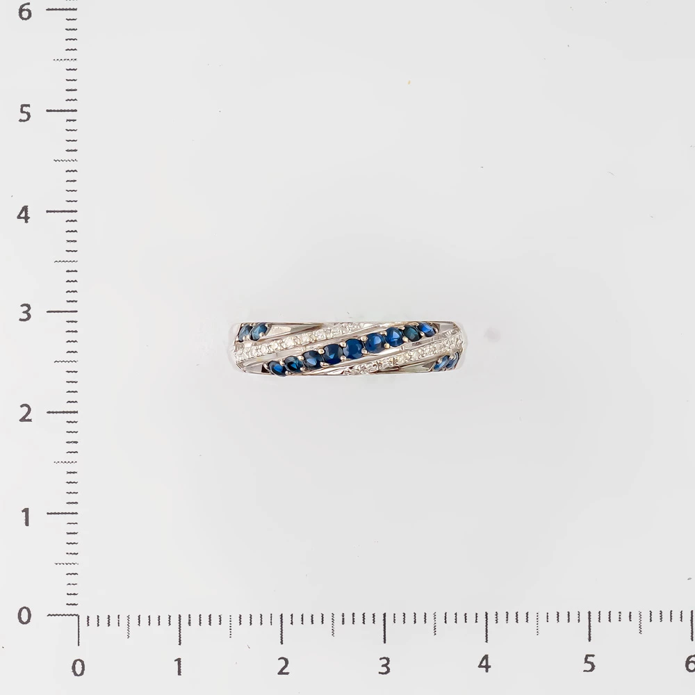 Кольцо с сапфиром из белого золота 585 пробы Кольцо с сапфиром из белого золота 585 пробы