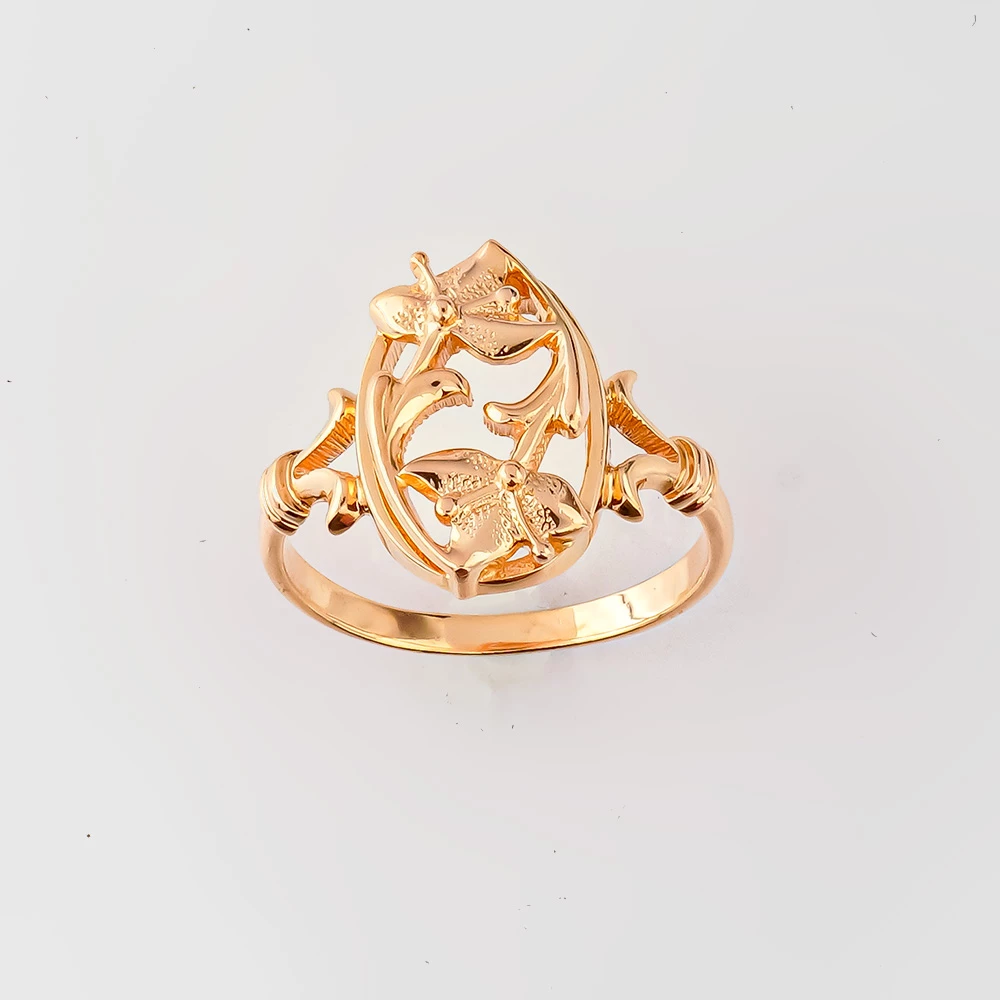 Кольцо из красного золота 583 пробы