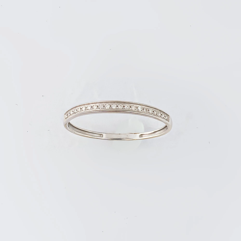 Кольцо с бриллиантом из белого золота 585 пробы