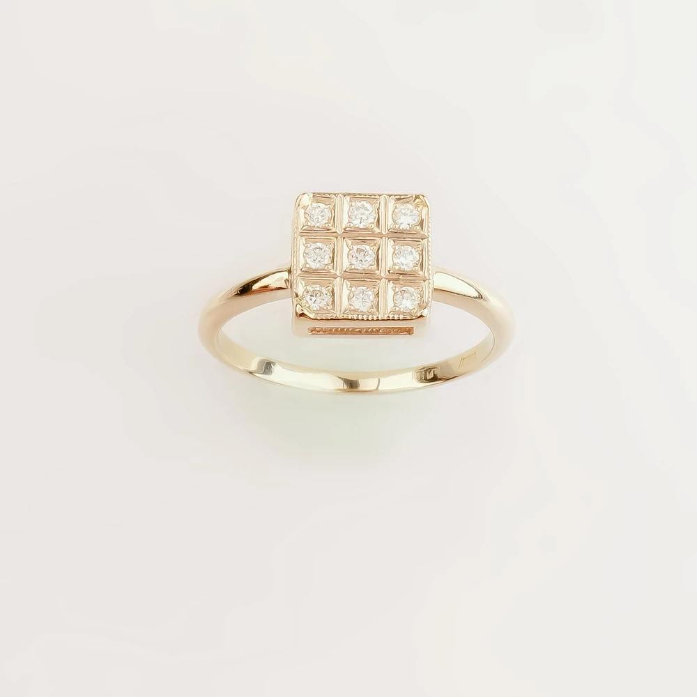 Кольцо с бриллиантом из белого золота 585 пробы