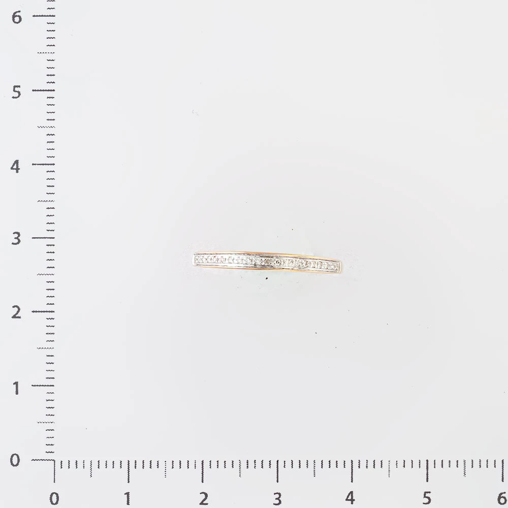 Кольцо с бриллиантом из красного золота 585 пробы