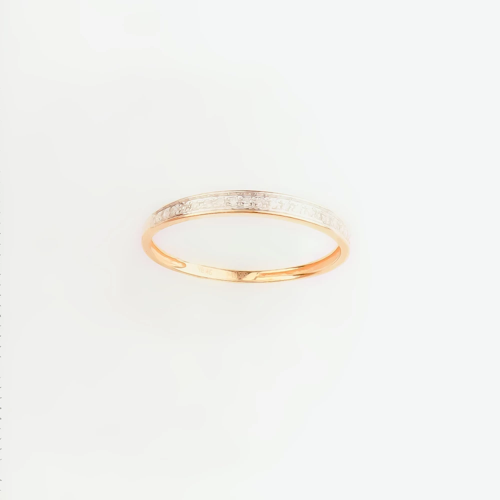 Кольцо с бриллиантом из красного золота 585 пробы