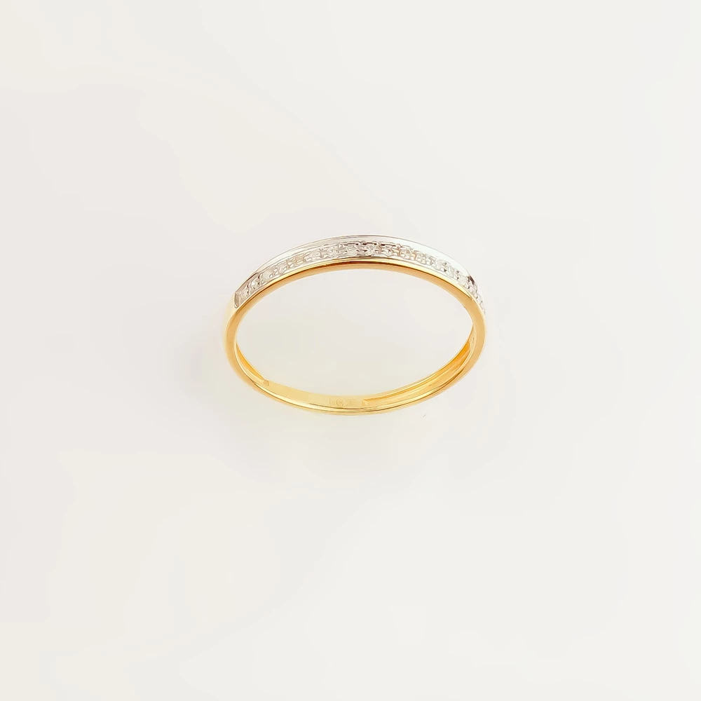 Кольцо с бриллиантом из красного золота 585 пробы