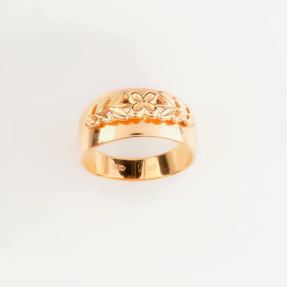 Кольцо из красного золота 585 пробы