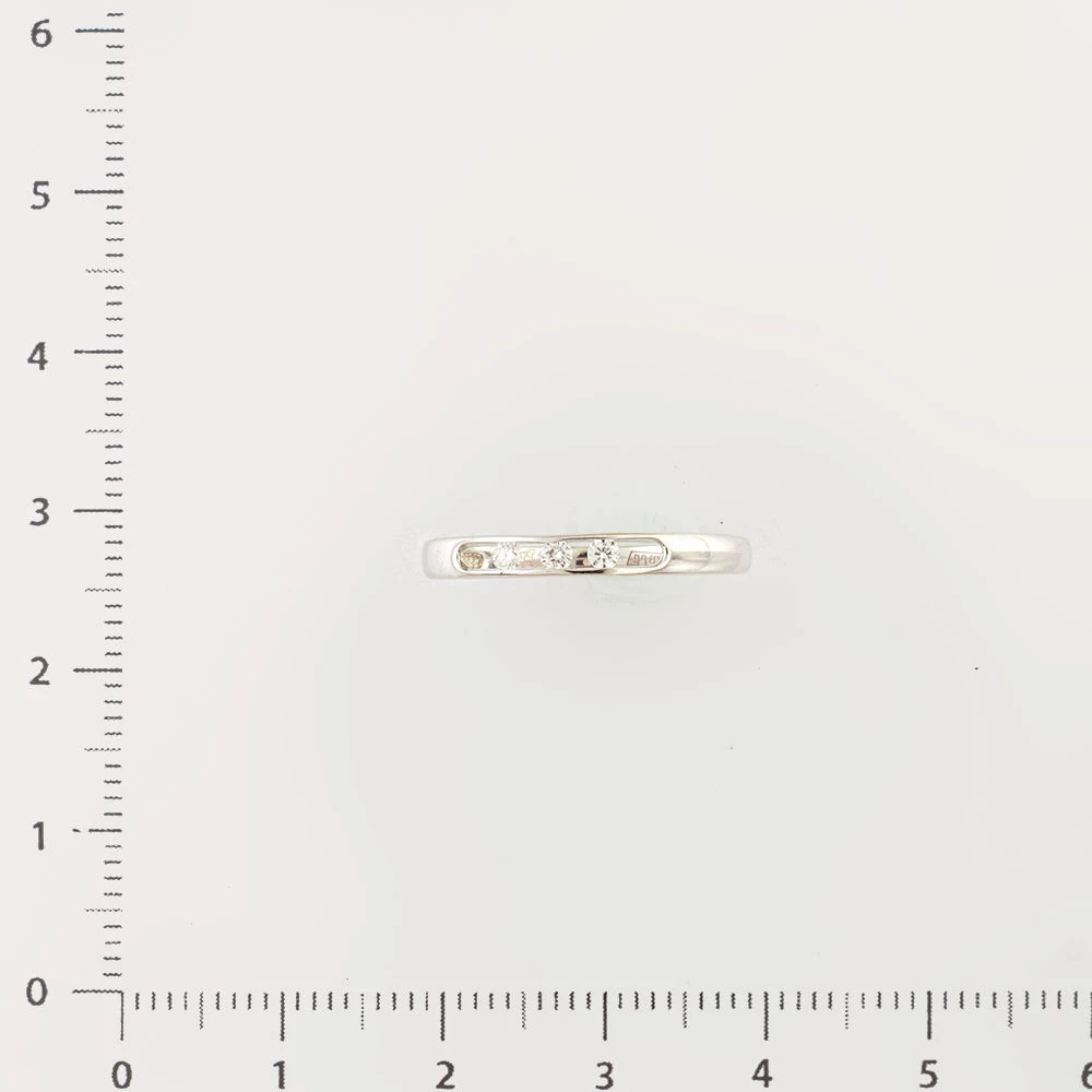 Кольцо с бриллиантом из белого золота 585 пробы