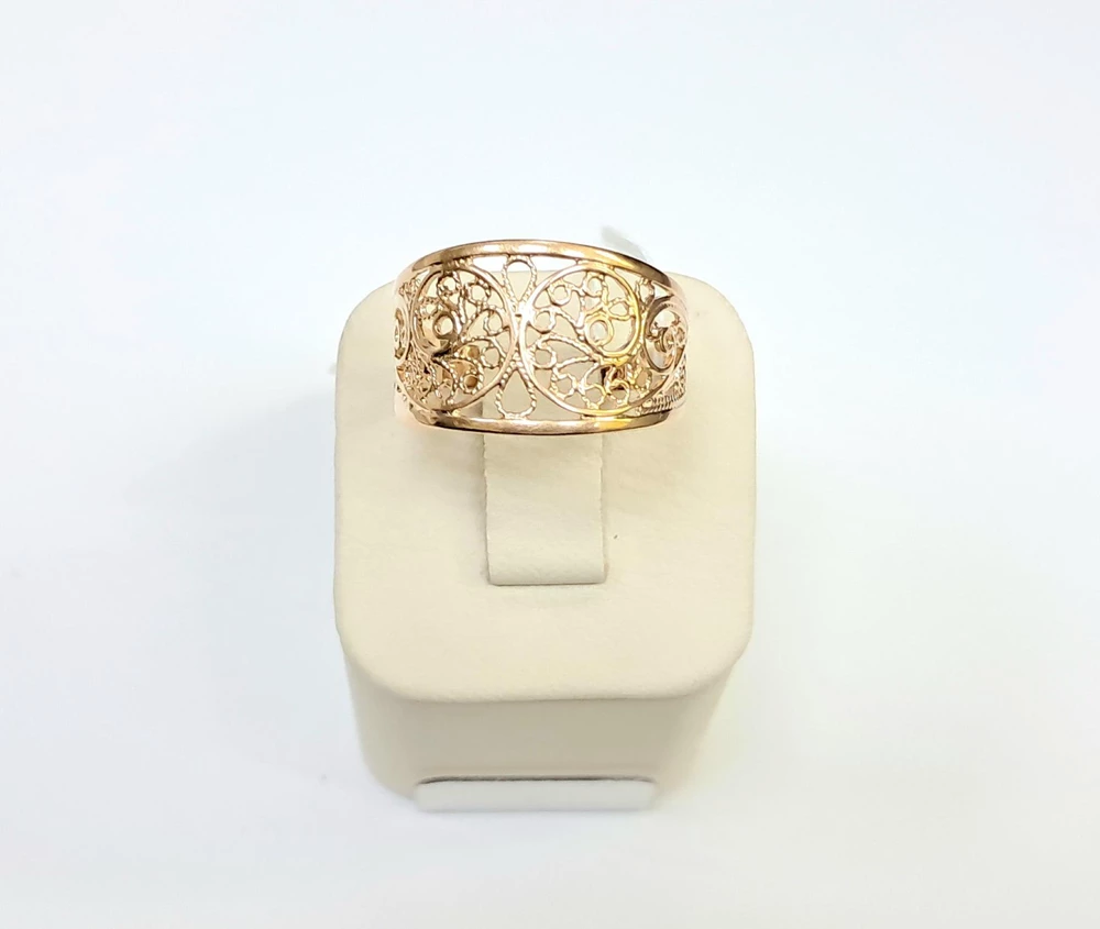 Кольцо из красного золота 585 пробы