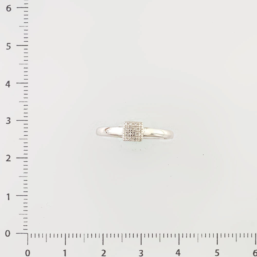 Кольцо с бриллиантом из белого золота 585 пробы