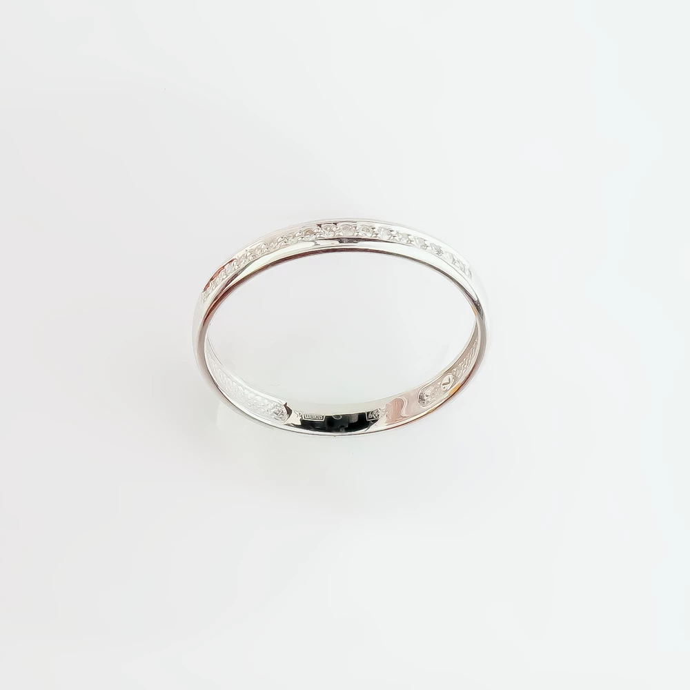 Кольцо с бриллиантом из белого золота 585 пробы