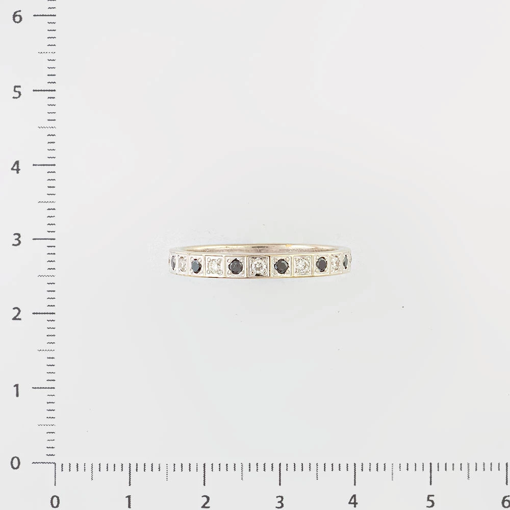 Кольцо с бриллиантом из белого золота 585 пробы