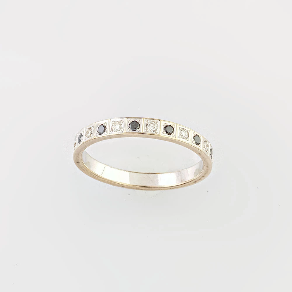 Кольцо с бриллиантом из белого золота 585 пробы