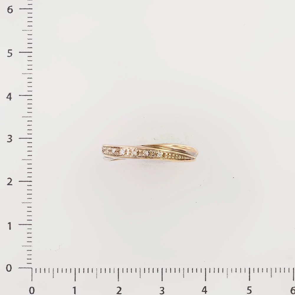 Кольцо с бриллиантом из белого золота 750 пробы