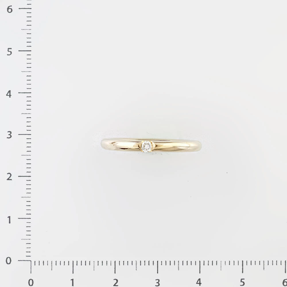 Кольцо с бриллиантом из белого золота 750 пробы