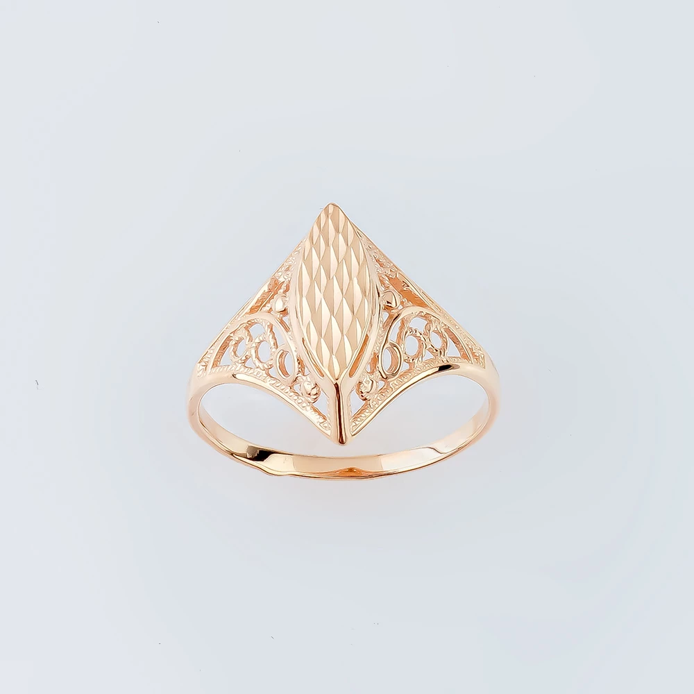 Кольцо из красного золота 585 пробы