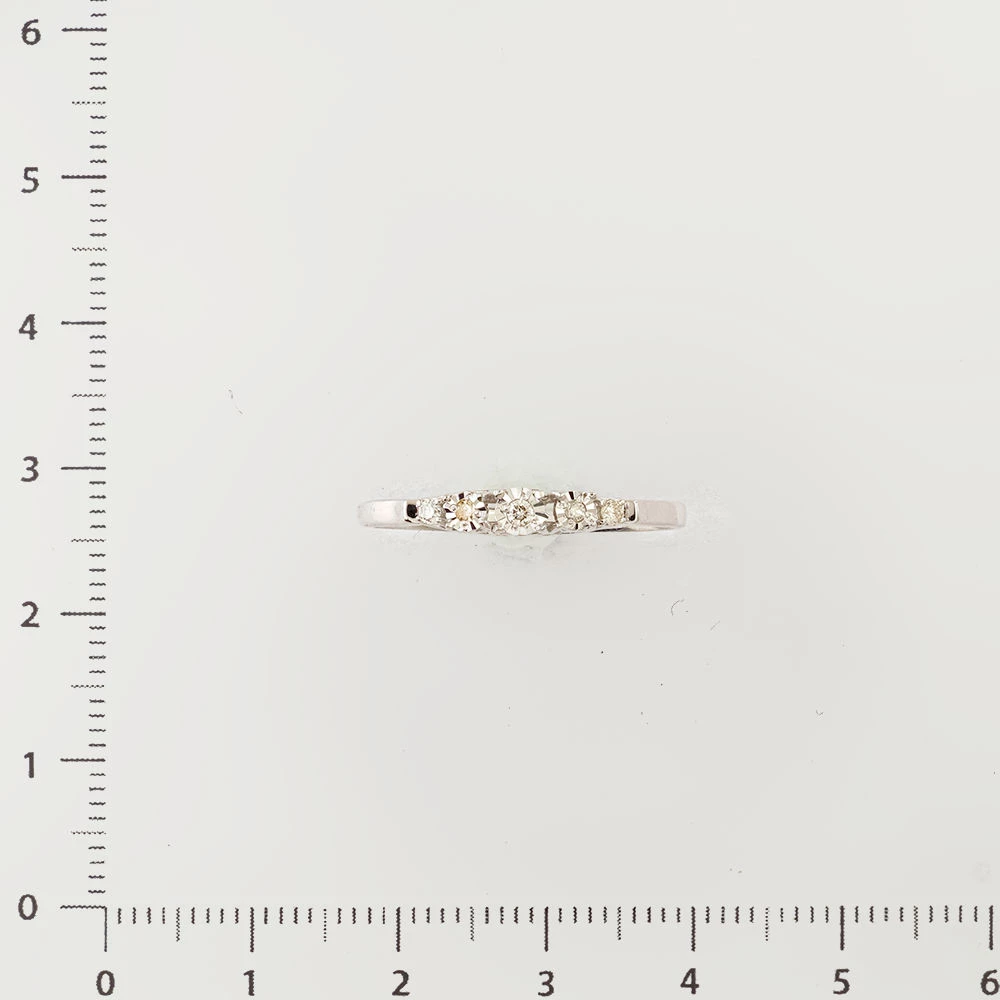 Кольцо с бриллиантом из белого золота 585 пробы