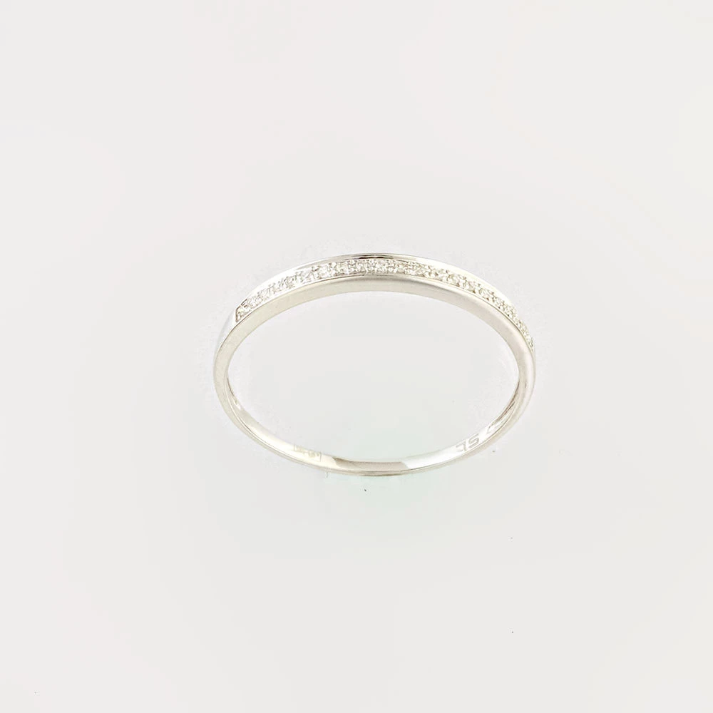 Кольцо с бриллиантом из белого золота 585 пробы