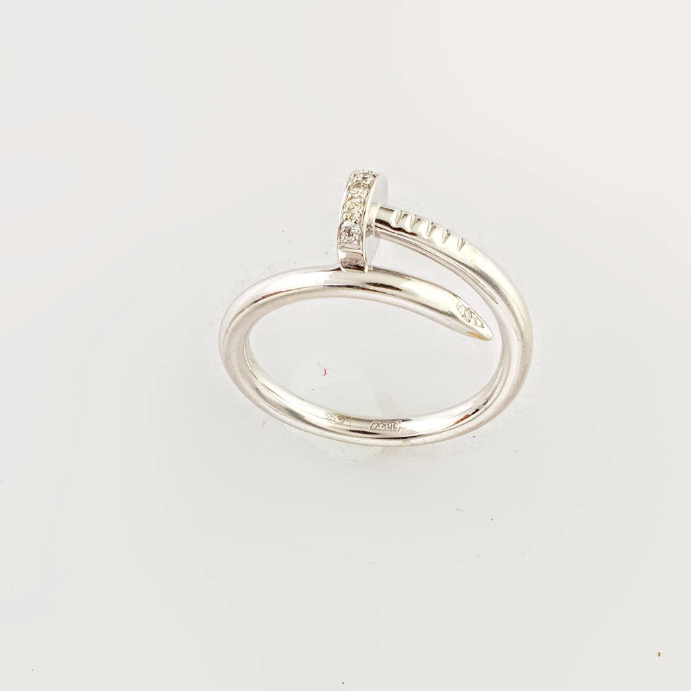 Кольцо с бриллиантом из белого золота 585 пробы