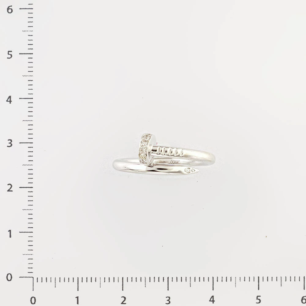 Кольцо с бриллиантом из белого золота 585 пробы