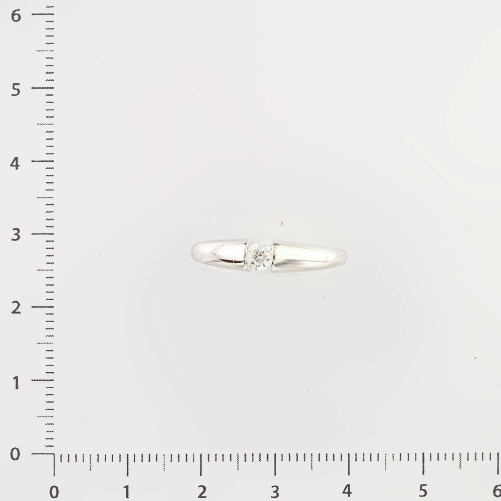 Кольцо с бриллиантом из белого золота 585 пробы