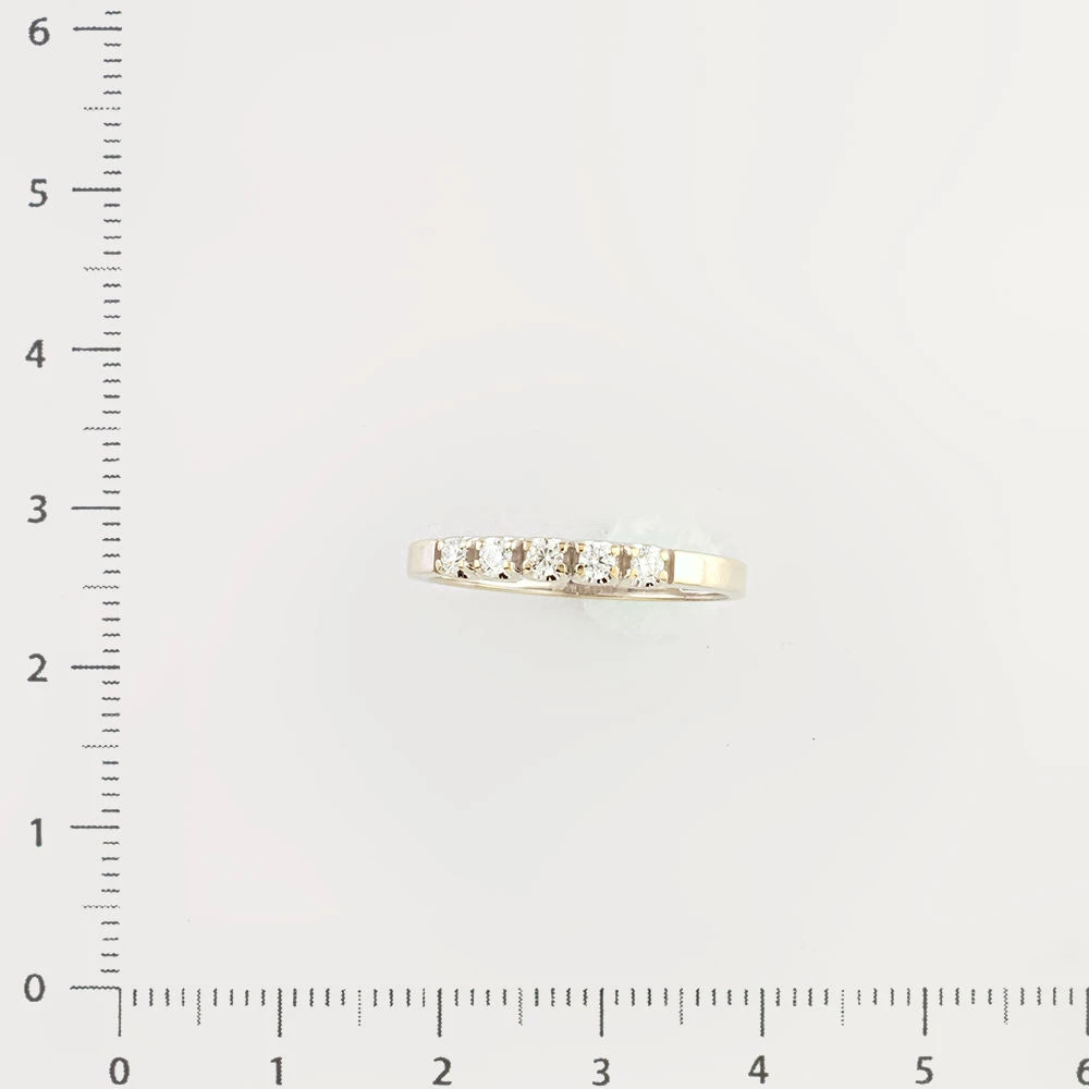 Кольцо с бриллиантом из белого золота 585 пробы