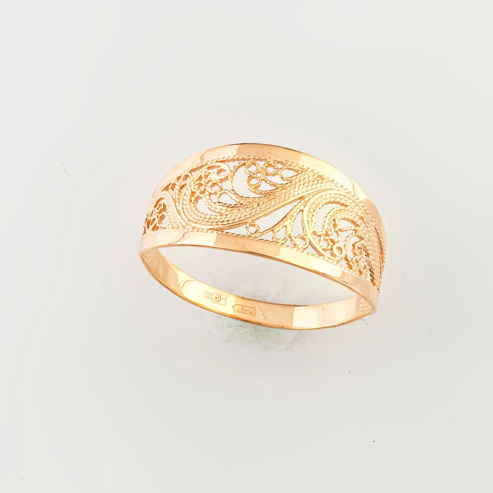 Кольцо из красного золота 585 пробы