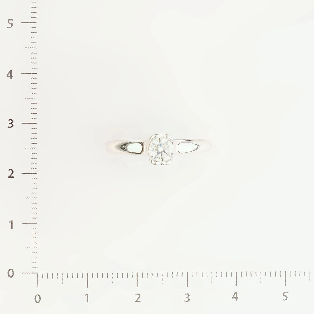 Кольцо с бриллиантом из белого золота 585 пробы