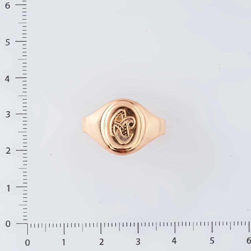 Кольцо из красного золота 583 пробы