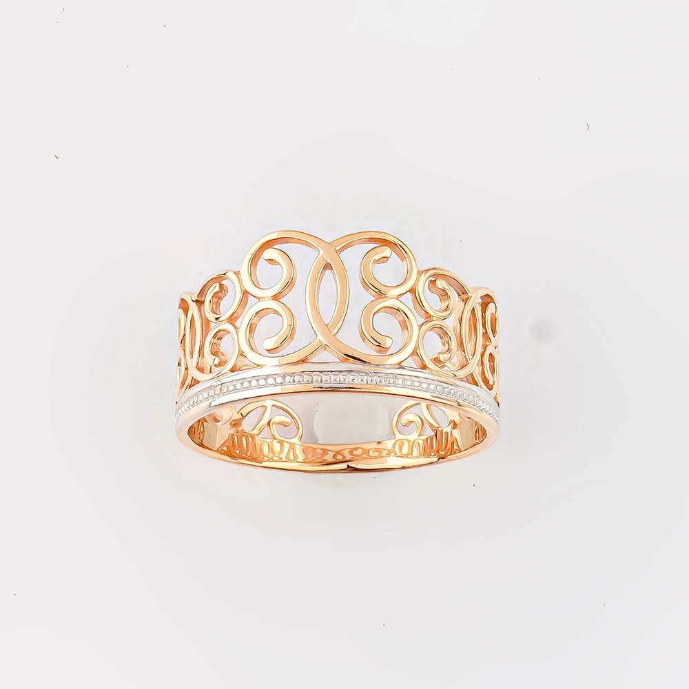 Кольцо из красного золота 585 пробы