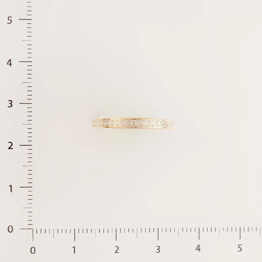 Кольцо с бриллиантом из красного золота 585 пробы