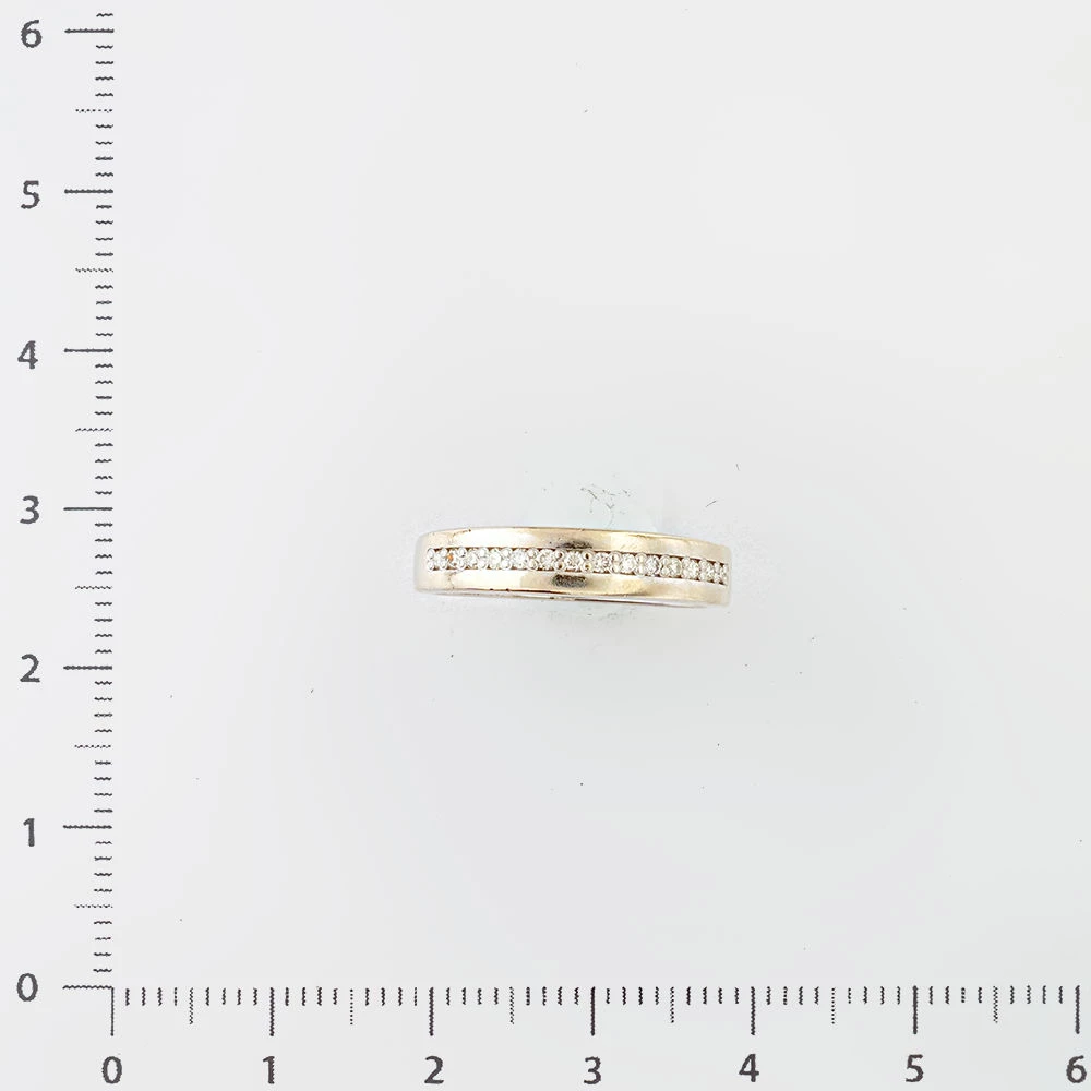 Кольцо с бриллиантом из белого золота 585 пробы