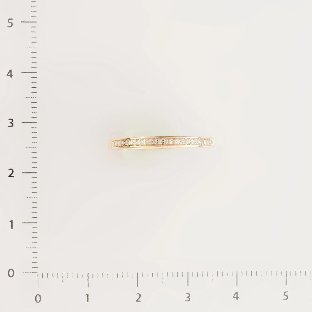 Кольцо с бриллиантом из красного золота 585 пробы