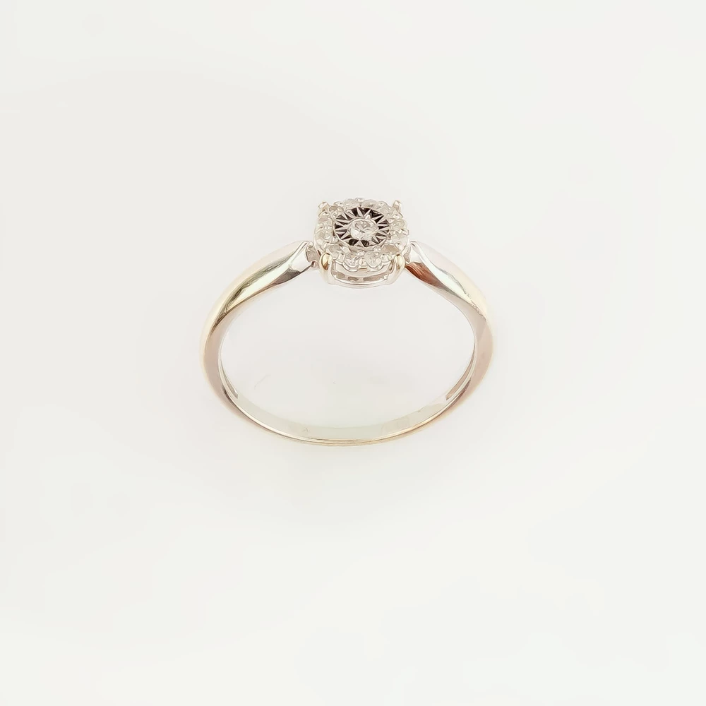 Кольцо с бриллиантом из белого золота 585 пробы